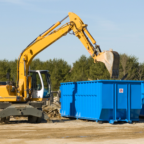 what size residential dumpster rentals are available in Hastings New York